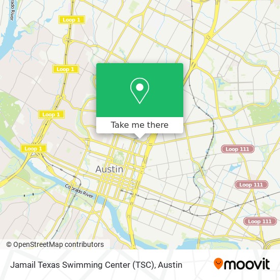 Mapa de Jamail Texas Swimming Center (TSC)