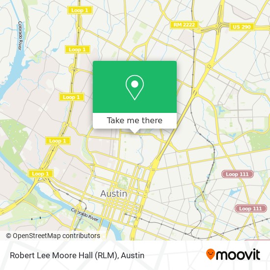 Mapa de Robert Lee Moore Hall (RLM)