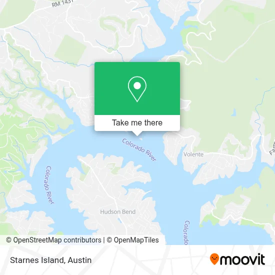 Starnes Island map