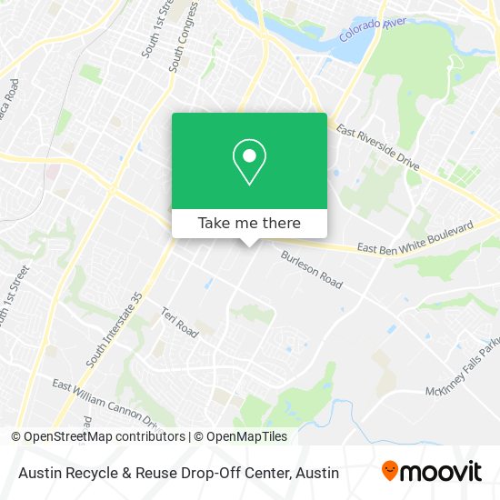 Austin Recycle & Reuse Drop-Off Center map
