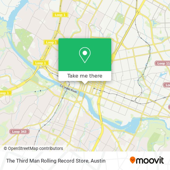 The Third Man Rolling Record Store map