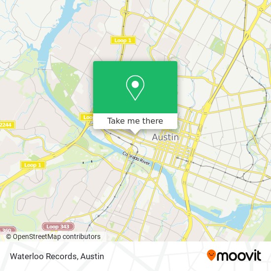 Waterloo Records map