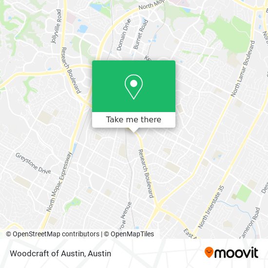 Woodcraft of Austin map