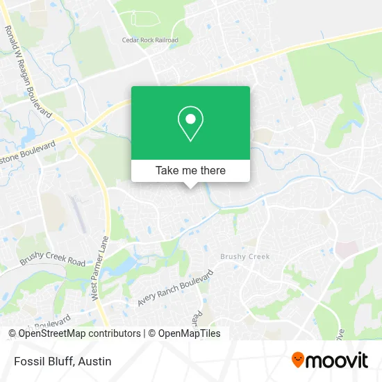 Fossil Bluff map