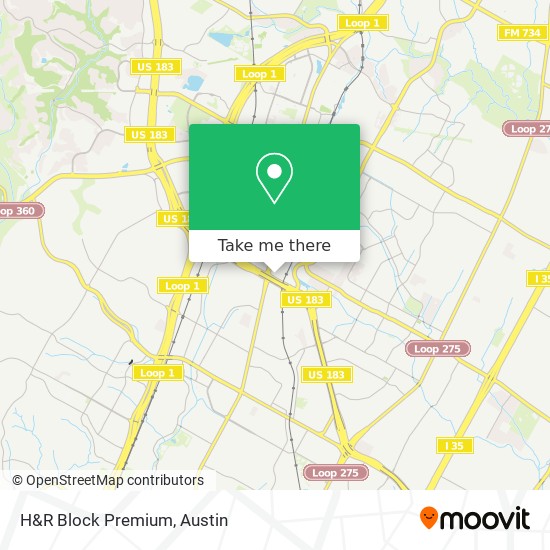 H&R Block Premium map