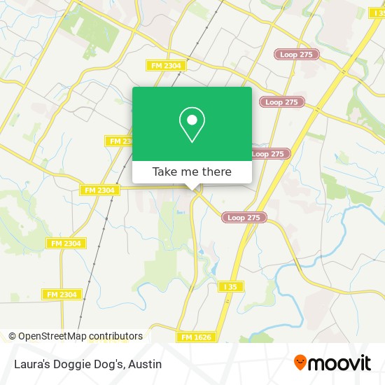 Laura's Doggie Dog's map