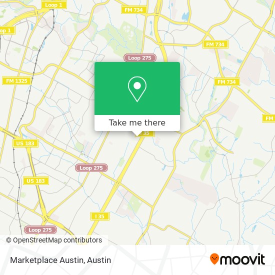 Marketplace Austin map