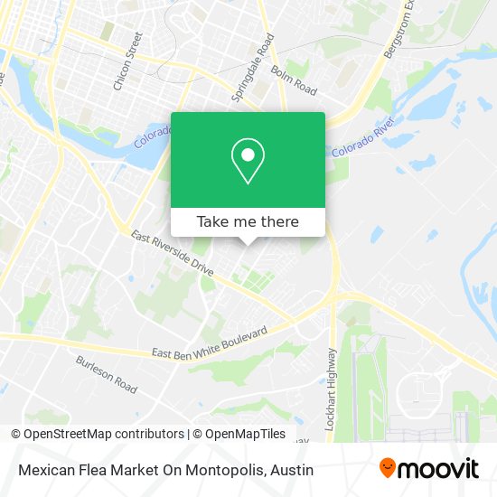 Mexican Flea Market On Montopolis map