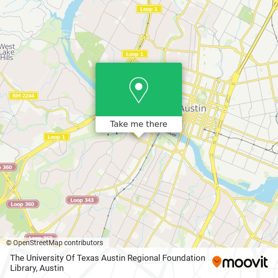 The University Of Texas Austin Regional Foundation Library map