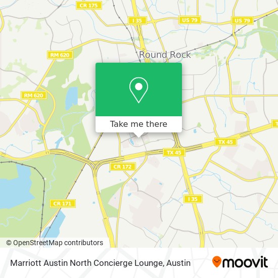 Marriott Austin North Concierge Lounge map