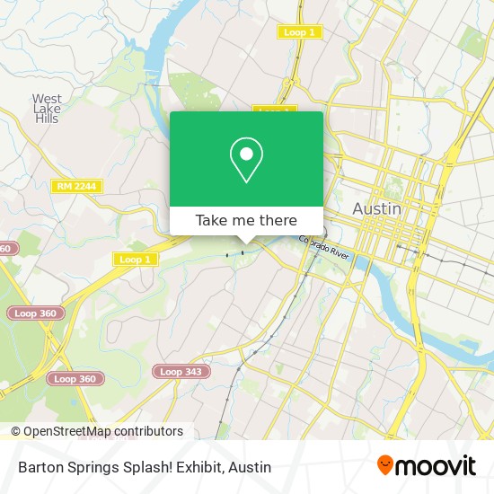 Barton Springs Splash! Exhibit map