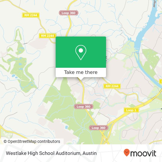 Westlake High School Auditorium map