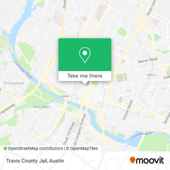 Travis County Jail map