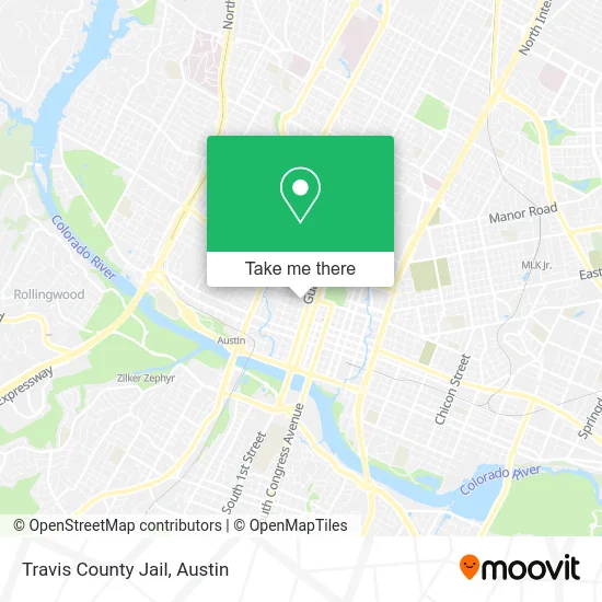 Travis County Jail map