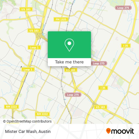 Mister Car Wash map