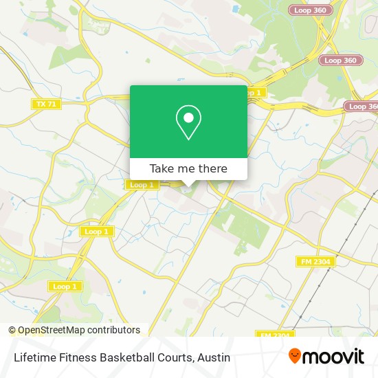 Mapa de Lifetime Fitness Basketball Courts