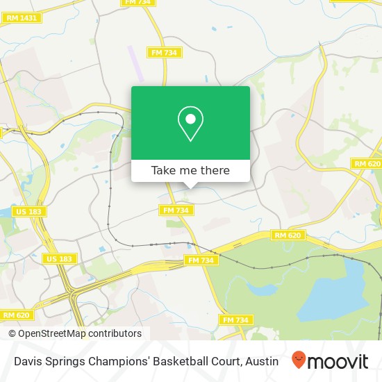 Mapa de Davis Springs Champions' Basketball Court