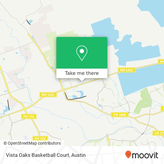 Mapa de Vista Oaks Basketball Court