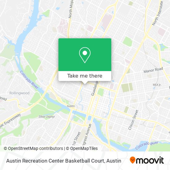 Mapa de Austin Recreation Center Basketball Court