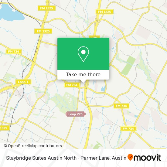 Mapa de Staybridge Suites Austin North - Parmer Lane