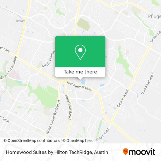 Mapa de Homewood Suites by Hilton TechRidge