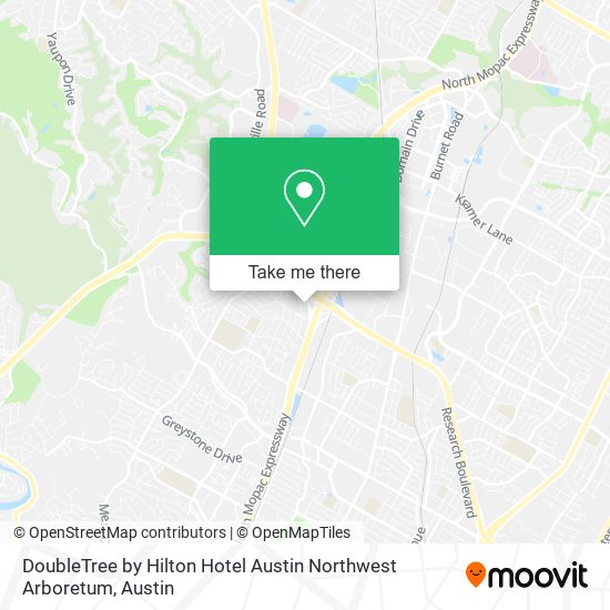 DoubleTree by Hilton Hotel Austin Northwest Arboretum map