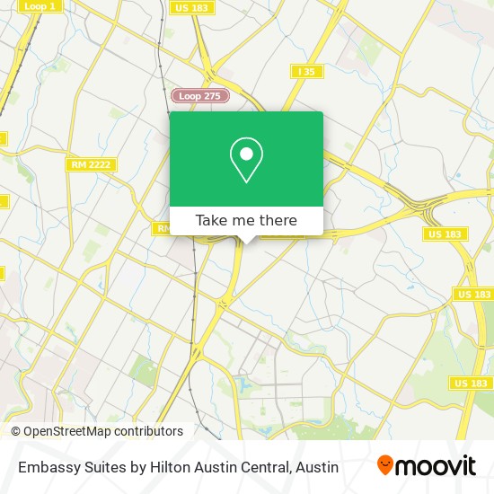 Mapa de Embassy Suites by Hilton Austin Central