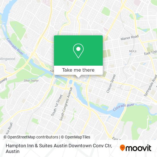 Mapa de Hampton Inn & Suites Austin Downtown Conv Ctr
