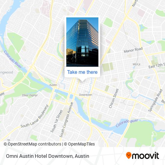 Omni Austin Hotel Downtown map