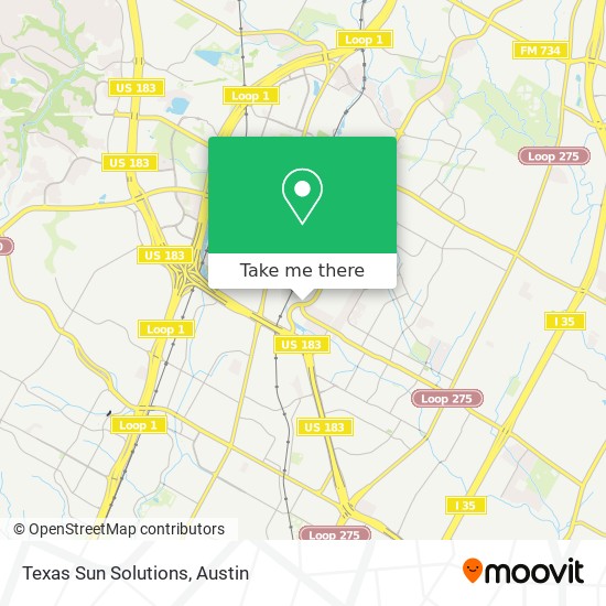 Texas Sun Solutions map