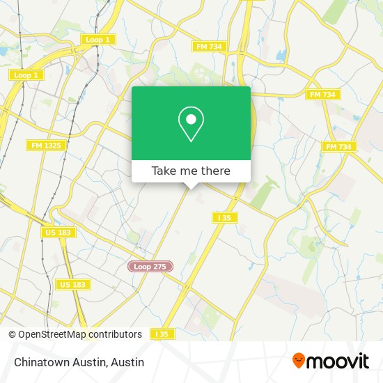 Chinatown Austin map