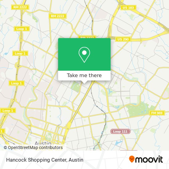 Mapa de Hancock Shopping Center