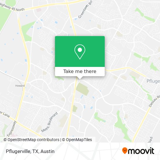 Mapa de Pflugerville, TX
