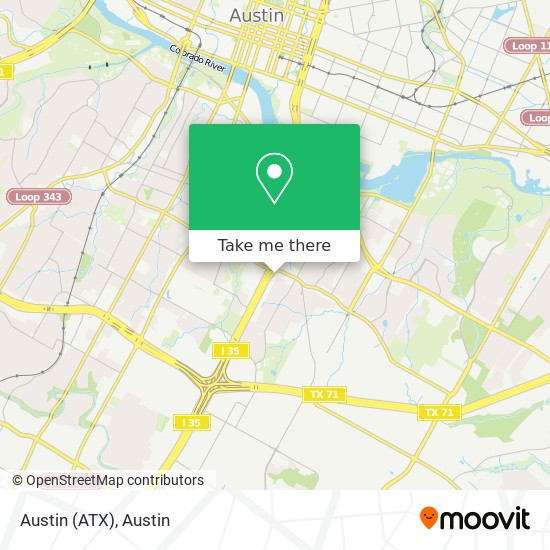Austin (ATX) map