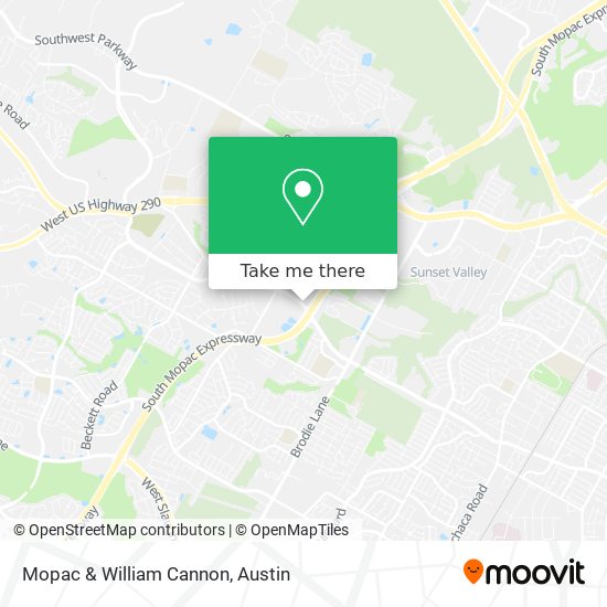 Mopac & William Cannon map