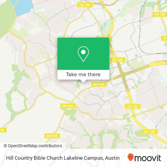 Hill Country Bible Church Lakeline Campus map