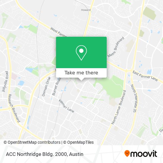 Mapa de ACC Northridge Bldg. 2000