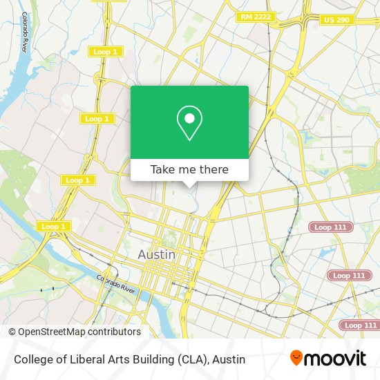 College of Liberal Arts Building (CLA) map