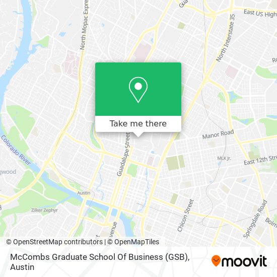 Mapa de McCombs Graduate School Of Business (GSB)