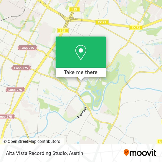 Alta Vista Recording Studio map