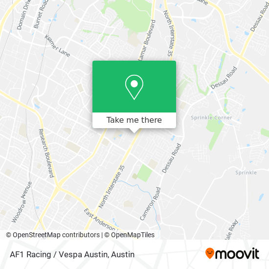 Mapa de AF1 Racing / Vespa Austin