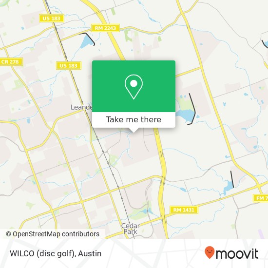 Mapa de WILCO (disc golf)