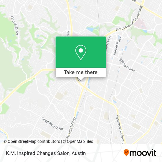 Mapa de K.M. Inspired Changes Salon