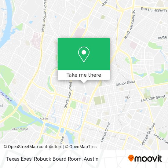 Texas Exes' Robuck Board Room map