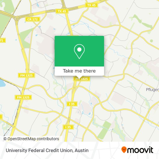 University Federal Credit Union map