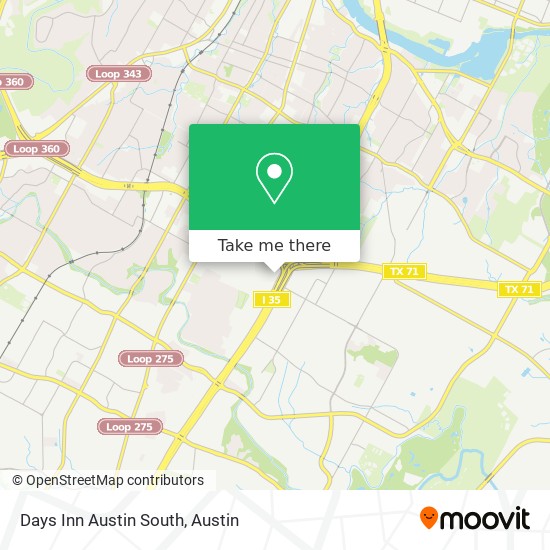 Mapa de Days Inn Austin South