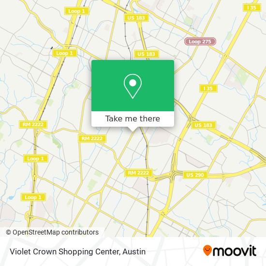 Violet Crown Shopping Center map