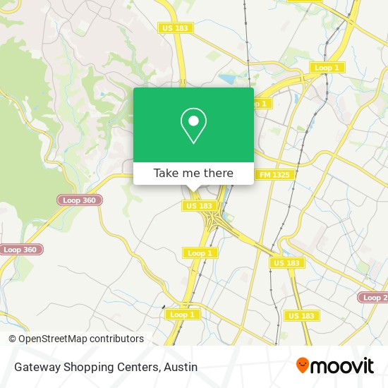 Mapa de Gateway Shopping Centers