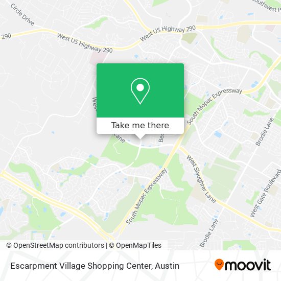Mapa de Escarpment Village Shopping Center
