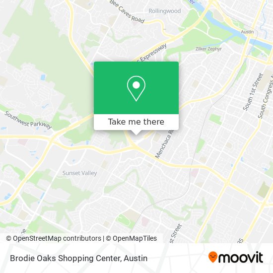 Brodie Oaks Shopping Center map